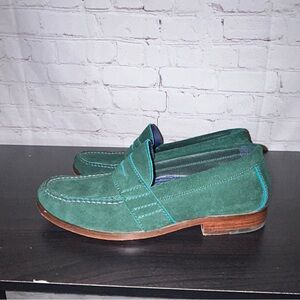 Cole Haan Green Suede Loafers men’s size 9 M